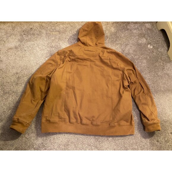Duluth Trading Co Canvas Heavy Coat Mens XXL Brown Field Barn Chore Workwear - Picture 2 of 14